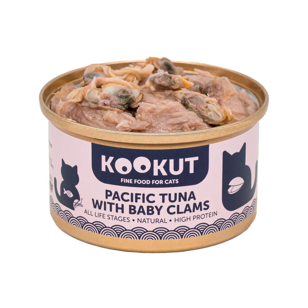 KOOKUT 太平洋吞拿魚.蜆仔70g（貓狗皆適用)