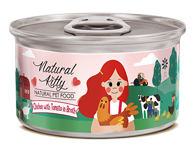 Natural Kitty - 100%天然雞肉+蕃茄雞湯貓罐頭 (80g)
