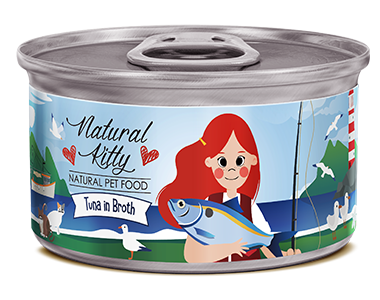 Natural Kitty - 100% 鮮吞拿魚魚湯貓罐頭 (80g)