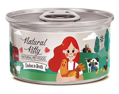 Natural Kitty Chicken in broth