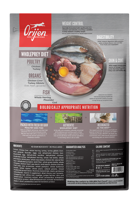 Orijen Fit & Trim - [渴望]健美貓乾糧5.4kg