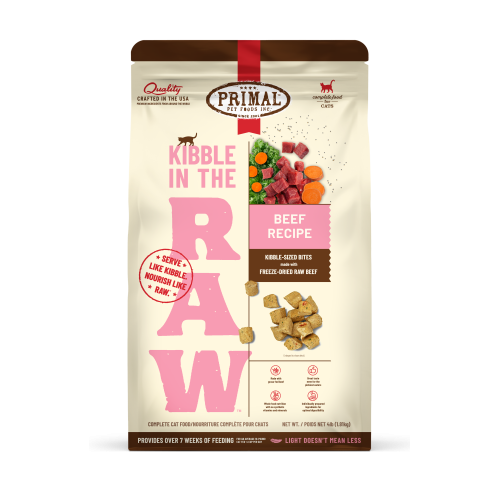 PRIMAL Kibble 凍乾貓糧全貓配方- 牛肉1.5LB