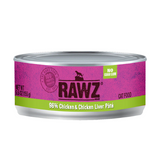 Rawz- 96%雞肉、雞肝全貓罐頭[肉醬]155g