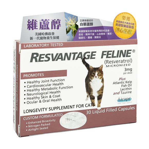 RESVANTAGE FELINE - 貓貓維蘆醇白藜蘆醇30粒