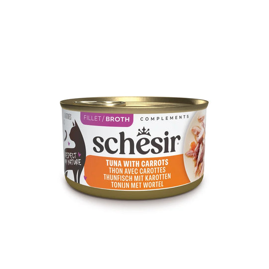 Schesir 吞拿紅蘿蔔飯[湯煮]貓罐頭70g