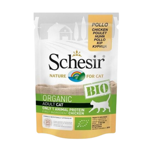 Schesir Bio- 有機雞肉成貓主食餐包85g