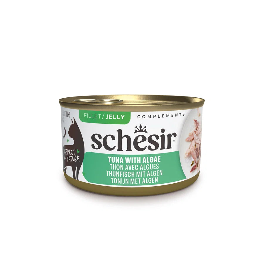 Schesir 雪詩雅 - 吞拿魚海藻[啫喱]貓罐頭70g