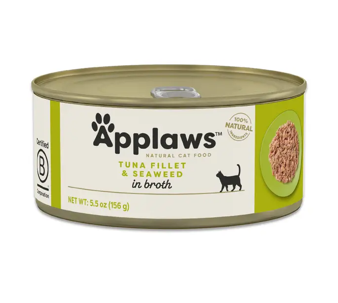 Applaws 肉絲湯系列貓罐 - 吞拿魚紫菜 156g