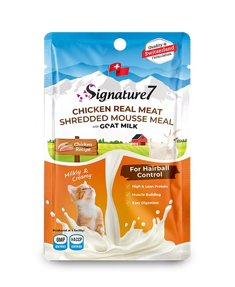 Signature 7 貓貓羊奶餐包 -雞肉+羊 [毛球控制] 70g