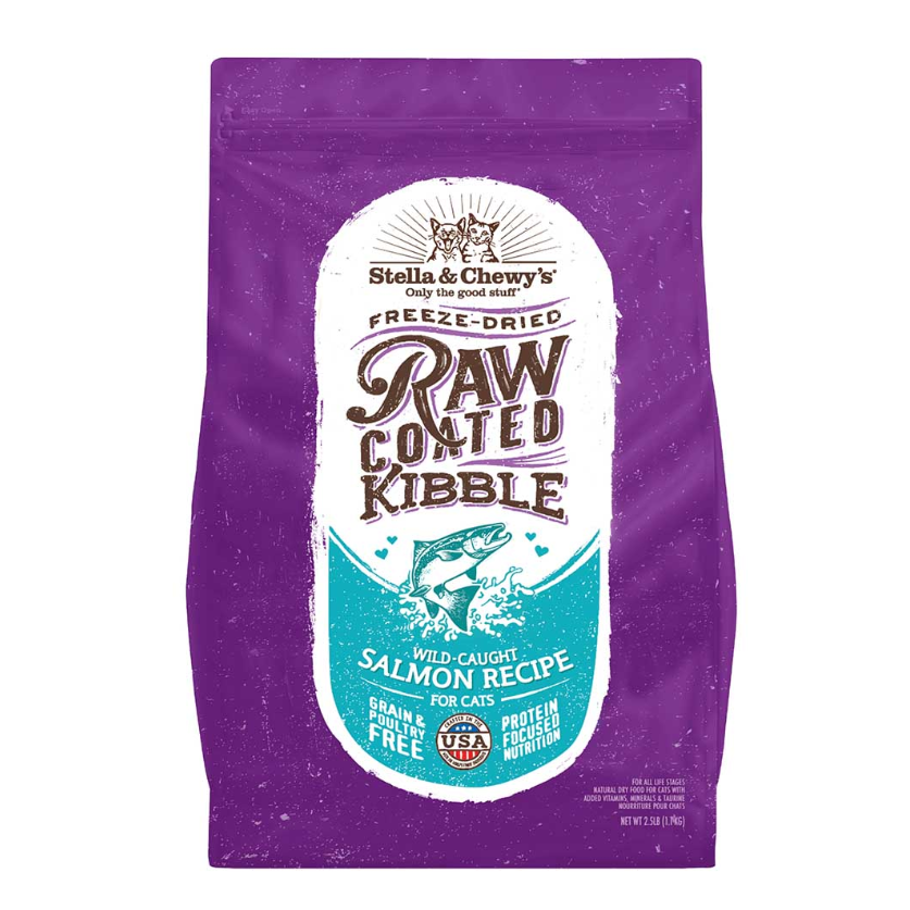 Stella & Chewy's Raw Coated - 凍乾生肉外層乾糧配方 [野生捕撈三文魚10LB]