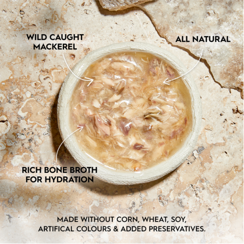 TRILOGY™奇境 無穀物肉絲主食貓罐 -  鯖魚高湯 (藍)   [剛返貨了］｜