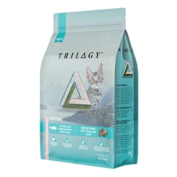 [TRILOGY 奇境] 無穀幼貓乾糧(發育成長配方) - 澳洲尖吻鱸及吞拿魚＋5%紐西蘭羊肺凍乾 1.2KG