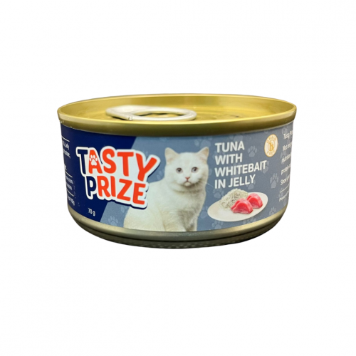 Tasty Prize滋味賞[啫喱貓罐] - 吞拿魚+白飯魚70g