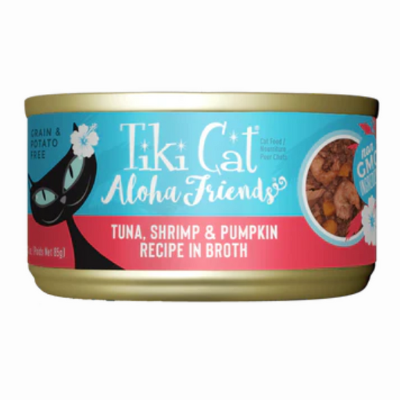 Tiki Cat Aloha Friends 罐頭 - 吞拿魚+南瓜+大蝦 3oz