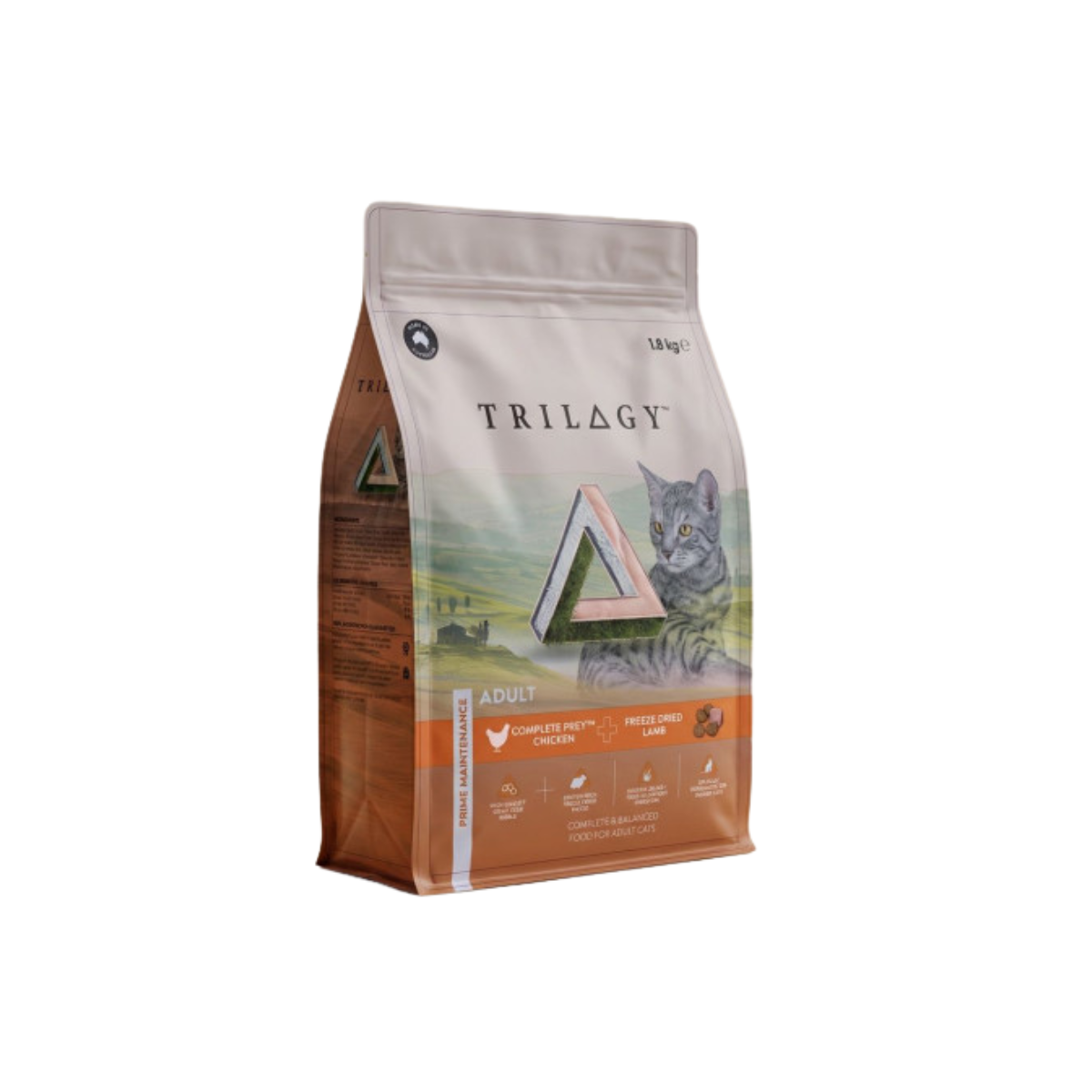 [TRILOGY 奇境] 無穀成貓糧 -澳洲雞肉＋紐西蘭羊肺凍乾 1.8kg [Limited Offer : 送Trilogy2罐]
