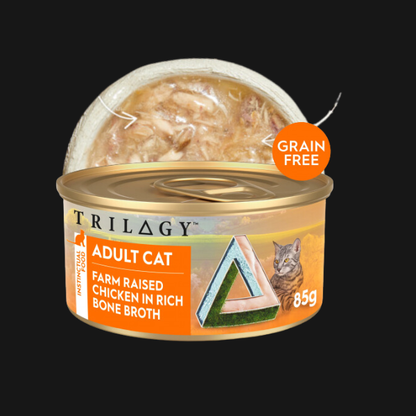 TRILOGY™奇境 無穀物肉絲主食貓罐 -  雞絲高湯 (橙)   [剛返貨了］