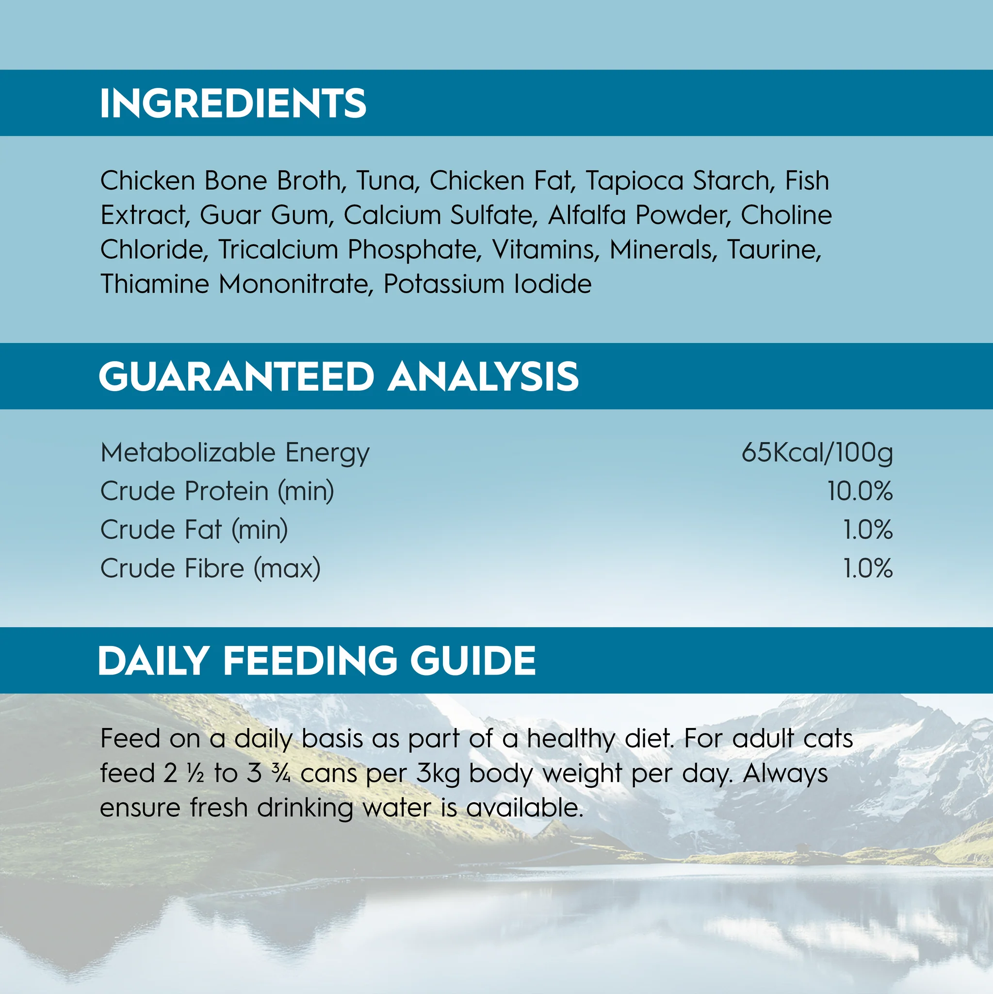 TRILOGY™奇境 無穀物肉絲主食貓罐 - 吞拿魚高湯 (淺藍)  [剛返貨了］