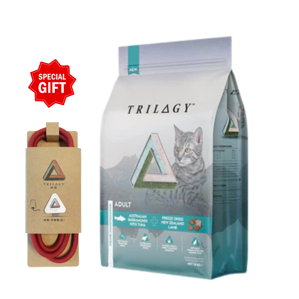 [TRILOGY 奇境] 無穀成貓糧 - 澳洲尖吻鱸魚及吞拿魚 + 5%紐西蘭羊肺凍乾 5kg [送 💝 手機繩一條]