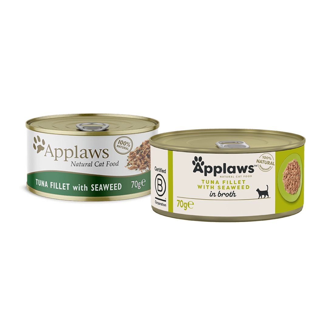 Applaws 肉絲湯系列貓罐-  吞拿魚紫菜70g