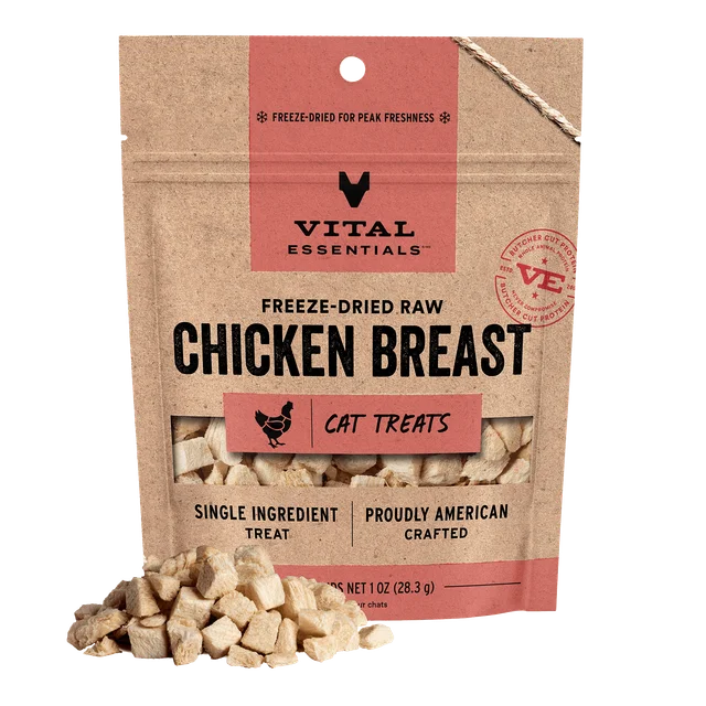 Vital Essentials 凍乾生肉貓小食 – 雞胸肉1oz