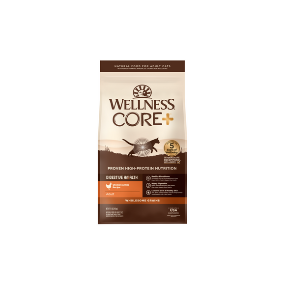 Wellness CORE Digestive Health 貓糧- 腸胃消化機能 [室內貓，新鮮雞肉] 5LB