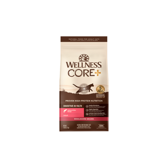 Wellness CORE Digestive Health 貓糧- 腸胃消化機能 [室內貓，深海魚] 5LB