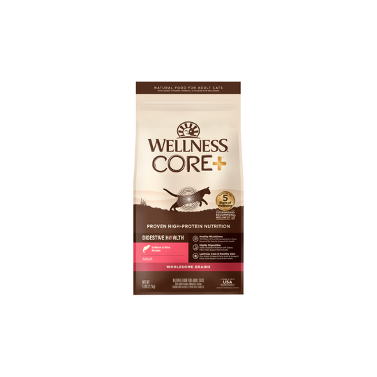 Wellness CORE Digestive Health 貓糧- 腸胃消化機能 [室內貓，深海魚] 5LB