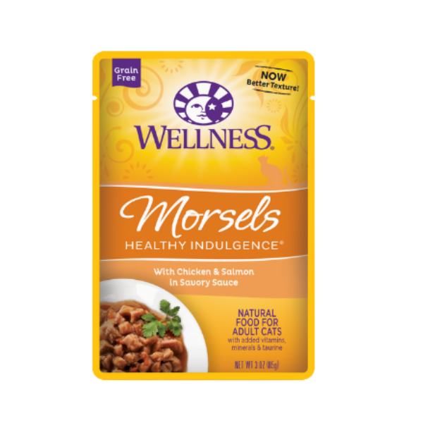 Wellness Morsels -雞肉三文魚滋味軟包3Oz