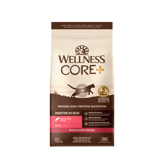 Wellness CORE Digestive Health 貓糧- 腸胃消化機能 [室內貓，深海魚] 11LB