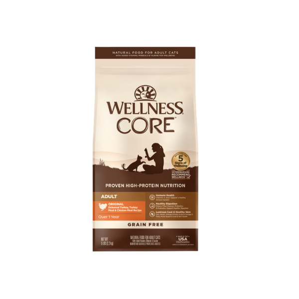 Wellness CORE貓糧-無穀物經典原味配方 5lb  [週末快閃優惠］
