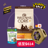 Wellness CORE貓糧- 無穀物室內貓專用配方11lb + Whimzees 潔齒餅 4.5Oz [送人氣貓屋]
