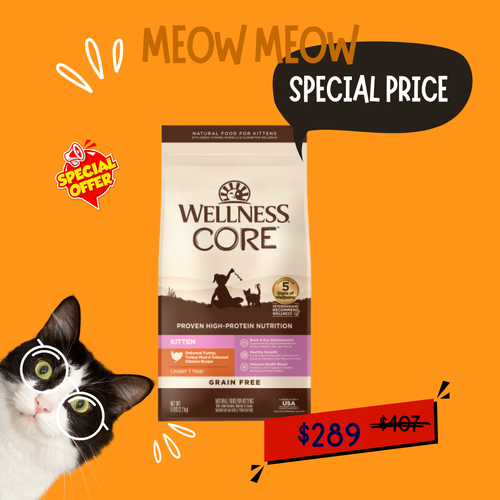 Wellness CORE幼貓糧- 無穀物幼貓配方  5lb [SPECIAL OFFER ]