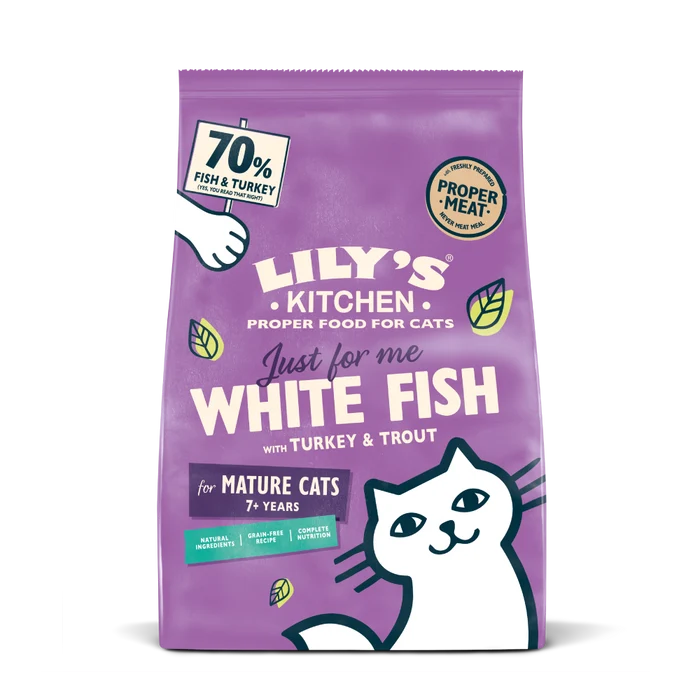 Lily’s Kitchen 低磷無穀物鮮魚老貓乾糧
