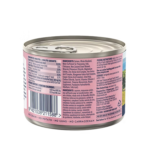 Ziwipeak 巔峰貓貓主食罐 - 雙重風味鮮肉罐 [三文魚及南太平洋魚配方] 185g | 全新口味登場
