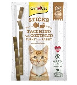 Gim Cat - 無穀物火雞兔肉肉條貓小食