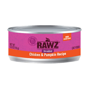 Rawz- 雞肉及南瓜肉絲貓罐頭155g
