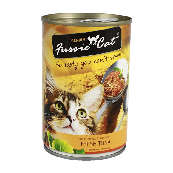 Fussie Cat 貓罐頭 - 純吞拿魚 400g