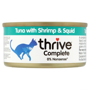 Thrive - 吞拿魚+海蝦+ 墨魚主食貓罐頭75g