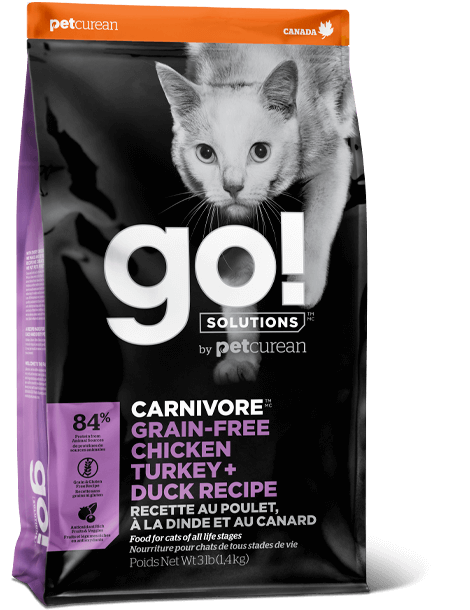 GO! SOLUTIONS 貓糧- 活力營養系列 無穀物雞肉+火雞+鴨肉配方3lb