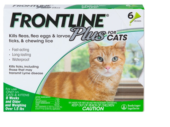 Frontline Plus- 貓貓3支裝殺蝨貓用滴劑