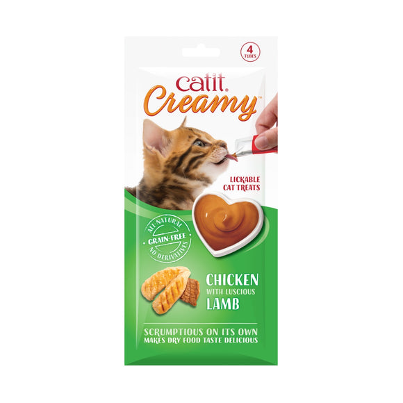 Catit Creamy 天然營養肉泥貓貓小食棒 (羊肉烤雞味)