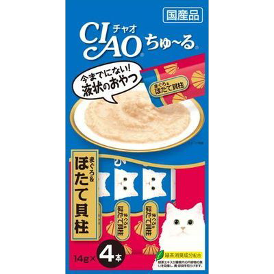 Ciao 貓小食 - 吞拿魚+ 帶子 (4條裝)