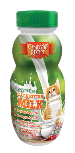 Cindy Recipe 牛奶 -無乳糖營養牛乳250ml (貓) [近期促銷Exp Date: 24/6/2024]