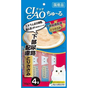 Ciao 貓小食 - 雞肉醬(防尿石)  (4條裝)