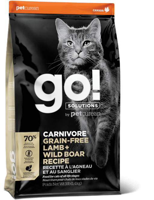 GO! SOLUTIONS 貓糧- 活力營養系列 無穀物羊肉+豬肉貓糧配方 (8lb)