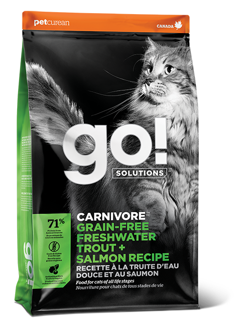 GO! SOLUTIONS 貓糧- 活力營養系列 無穀物淡水鱒魚 + 三文魚貓糧配方 (3lb)