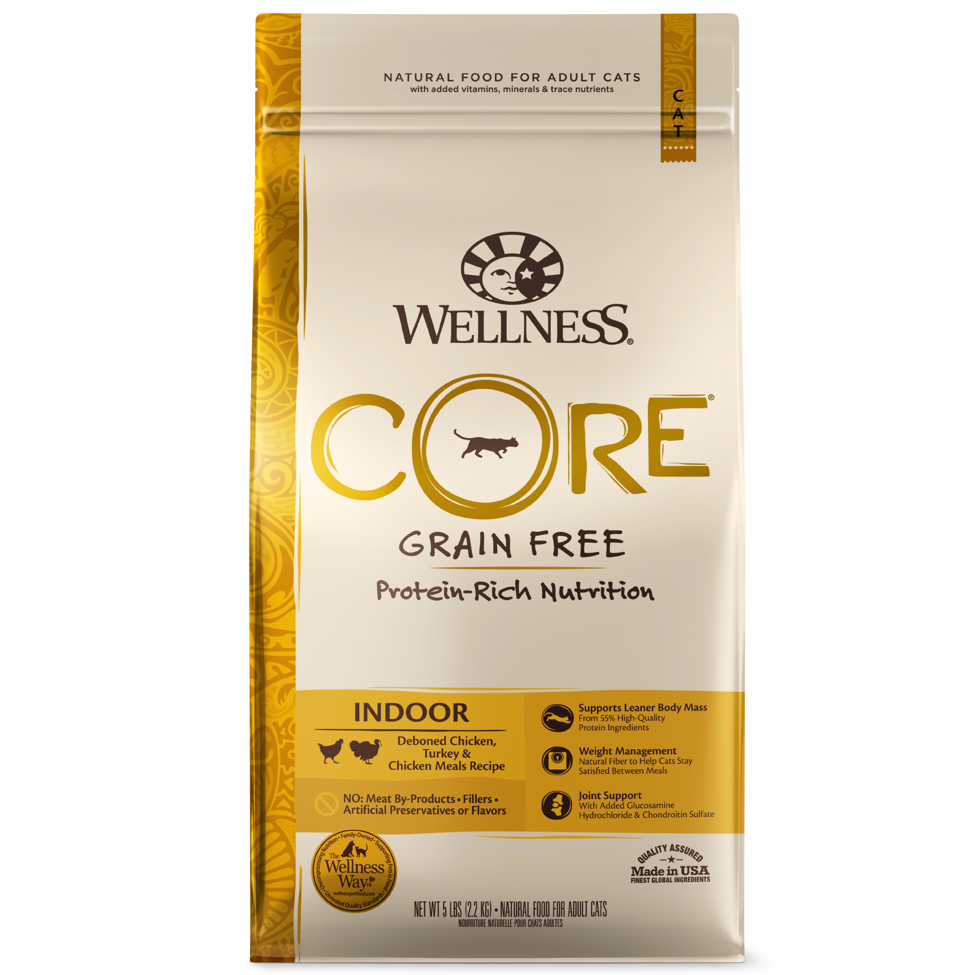 Wellness CORE貓糧- 無穀物室內貓專用配方5lb / 11lb