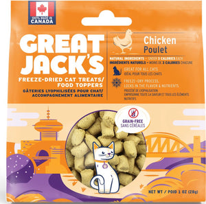 GREAT JACK'S 貓小食-冷凍脫水雞肉1Oz