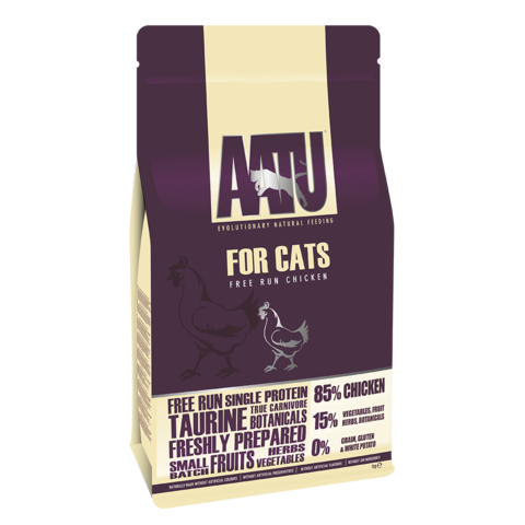 AATU - 全天然防敏貓乾糧 (放養雞)  3kg