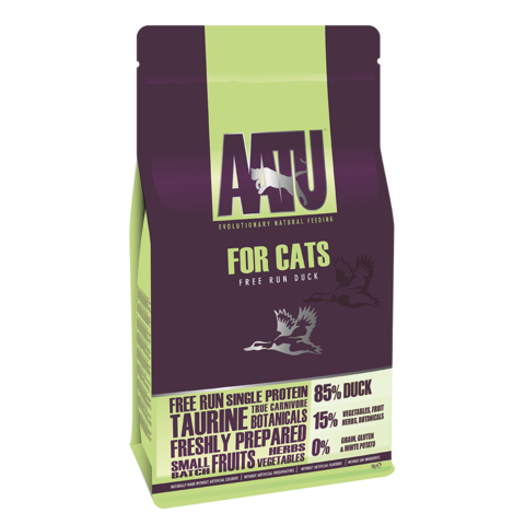 AATU -全天然防敏貓乾糧 (放養鴨) 1kg
